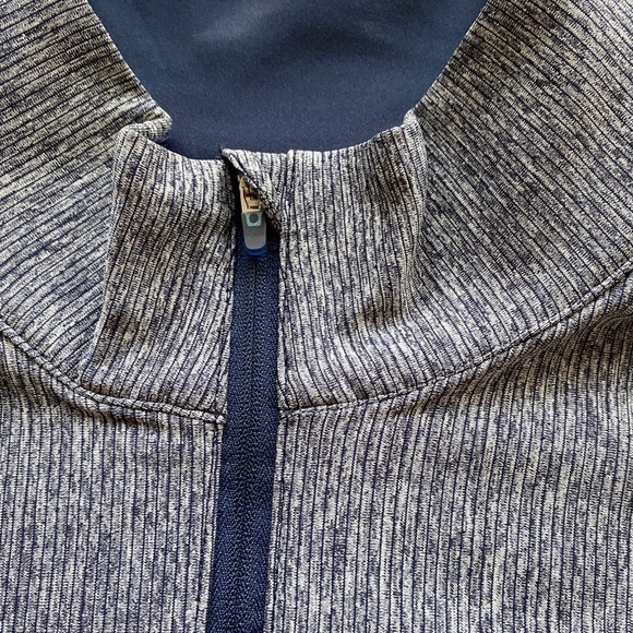 ANTIGUA WASHINGTON NATIONALS MENS CHARCOAL ACTION LONG SLEEVE 1/4 ZIP PULLOVER - Picture 7 of 15